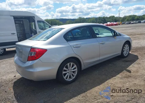 2012 Honda Civic Ex z USA, uszkodzony, nr VIN 2HGFB2F86CH570261